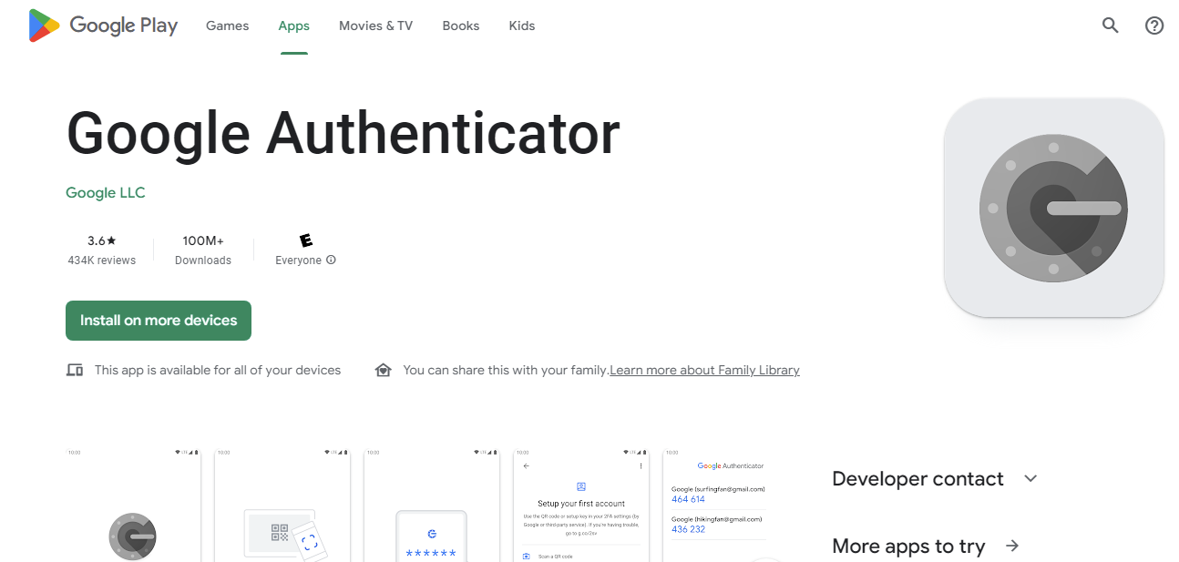برنامه گوگل آتنتیکیتور (Google Authenticator)